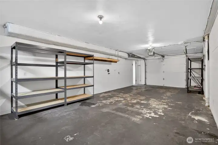 Garage off the shop & storage room