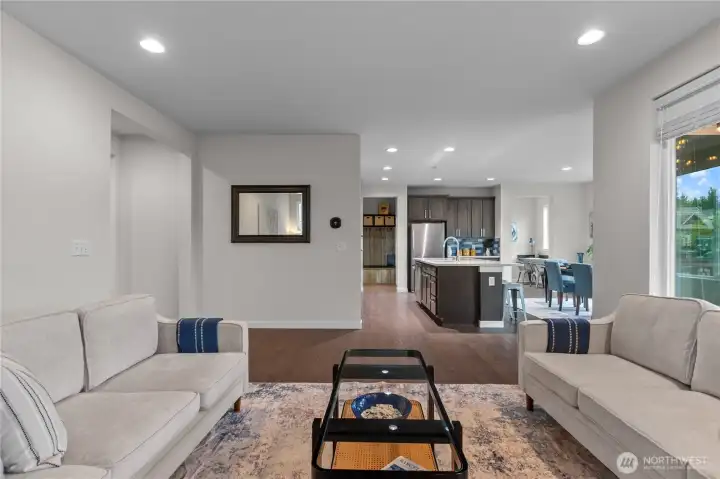 Open floor plan, perfect for entertaining.