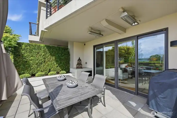 1000 Square Foot Terrace Off Living Room with Patio Ceiling Heaters 1000 Square Foot Terrace Off Living Room with Patio Ceiling Heaters