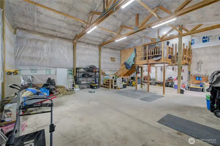 30x40 shop with tall bay door for your boat or RV or? storage loft