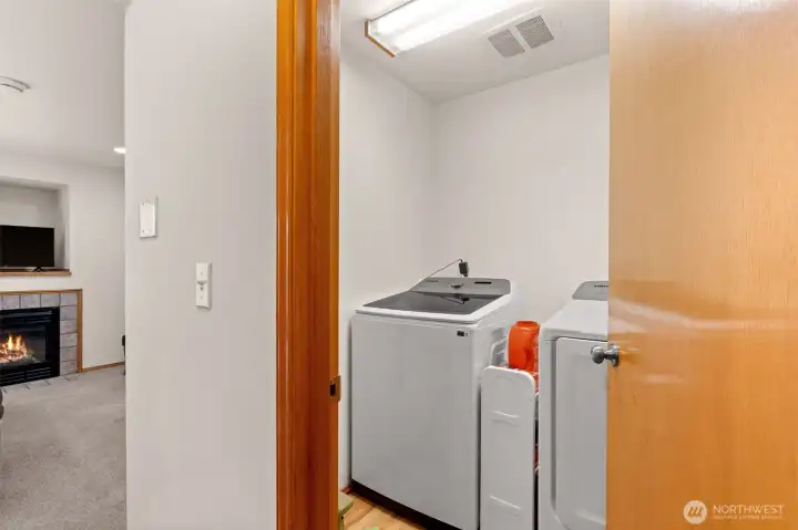 Laundry room on main level