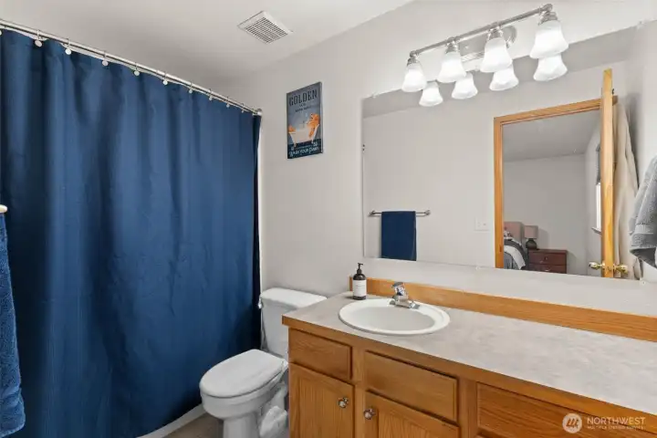 Primary bath off the primary bedroom