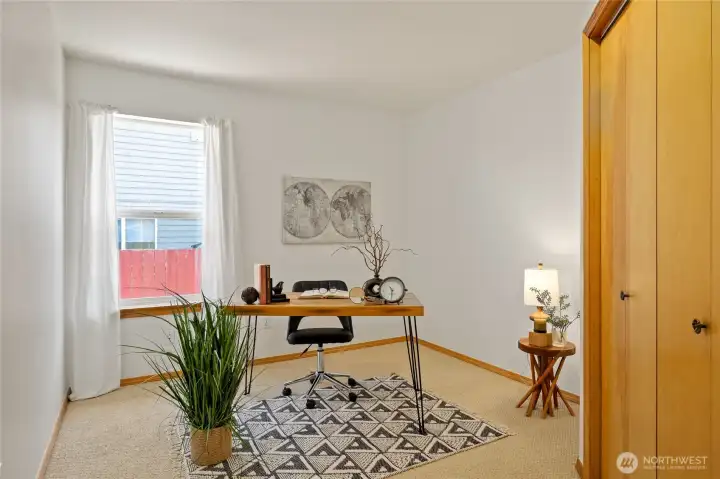 Versatile secondary bedroom ideal for guests or a home office.