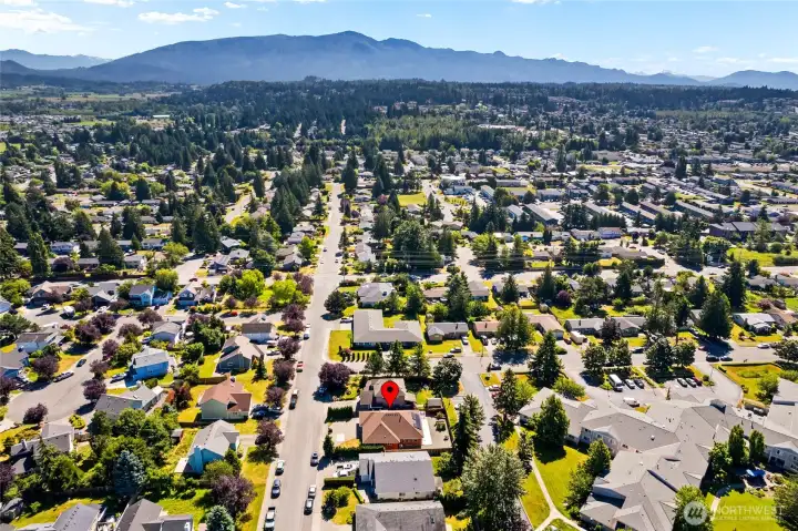 Conveniently located near schools, shopping, parks, and medical facilities with beautiful mountain vistas nearby.