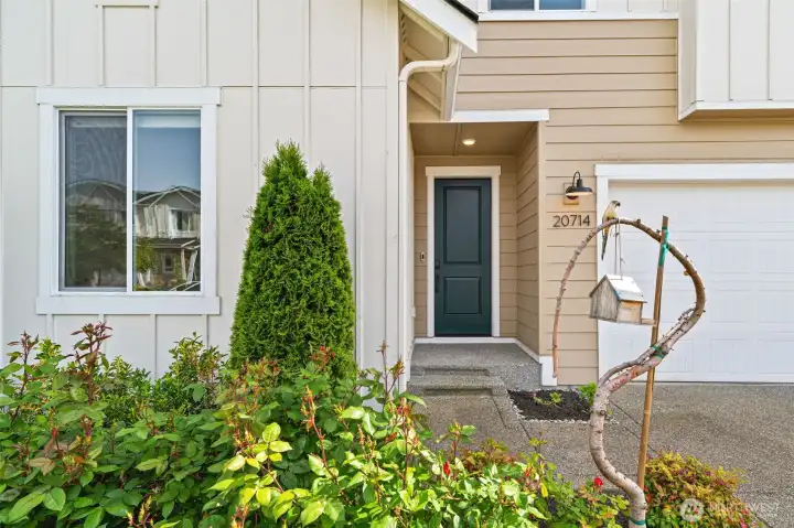Mature and easy maintenance landscaping