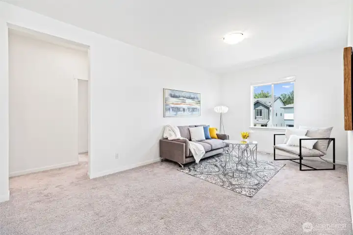 Open loft style bonus room