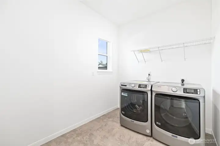 Upstairs full size laundry room