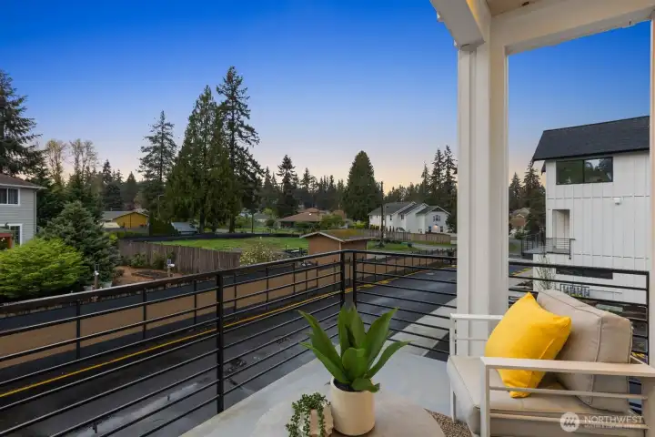 1 of 2 spacious patios.
