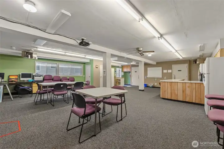 1,060 sq ft easily converted back to a livable duplex.
