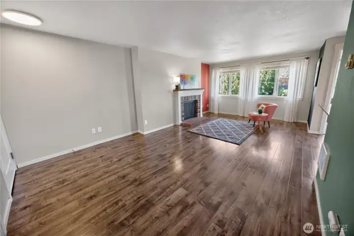 Cozy fireplace