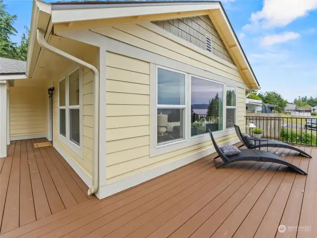 Brand new wrap around deck to sit and enjoy your stunning view!