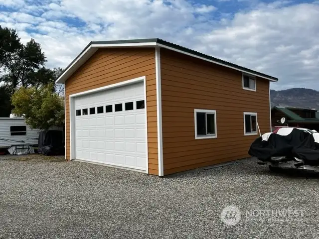 South side of garage