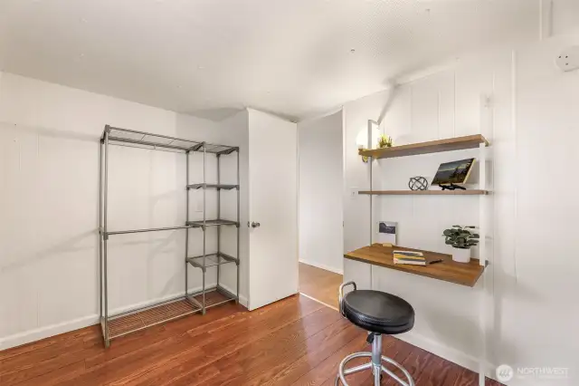 Smaller room, currently used as office space