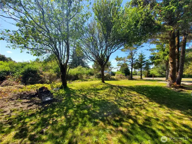 Beautiful grass and picnic area on second lot.