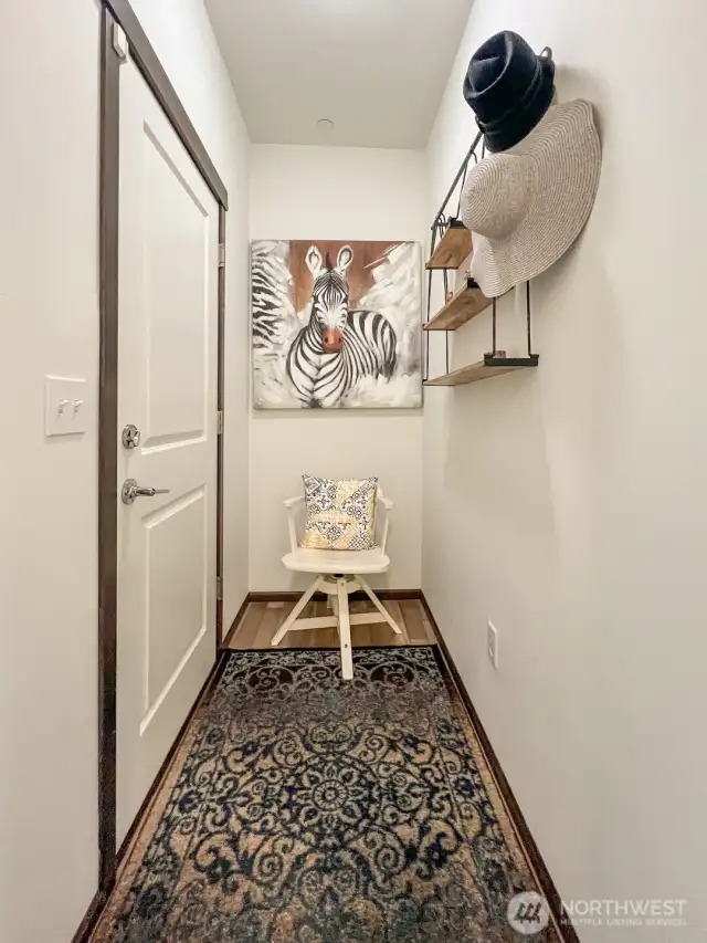 Entry to garage
