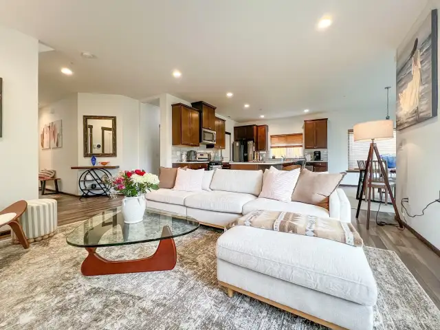 Great Room opens to Kitchen & Dining