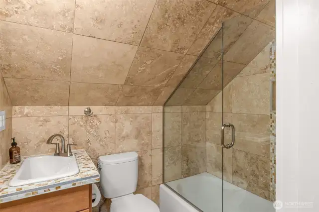 Secondary Full Bath upstairs.
