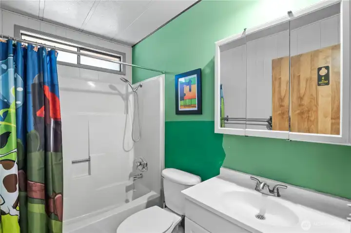Main full bathroom.