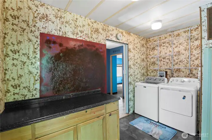 Laundry room.