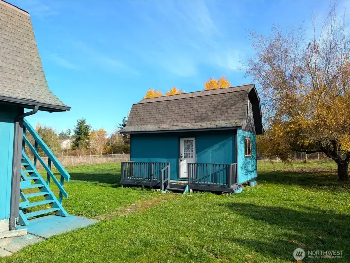 Outbuilding w/2 levels of dry storage.