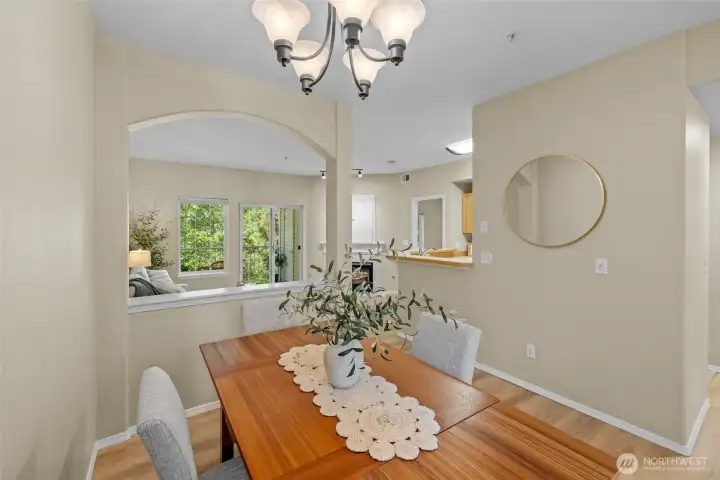 Light, airy, and open floorplan.