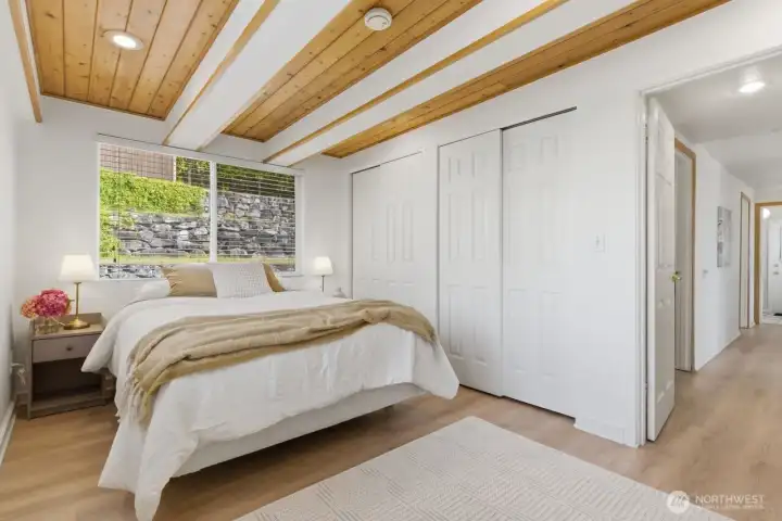 Nice size closet and room.
