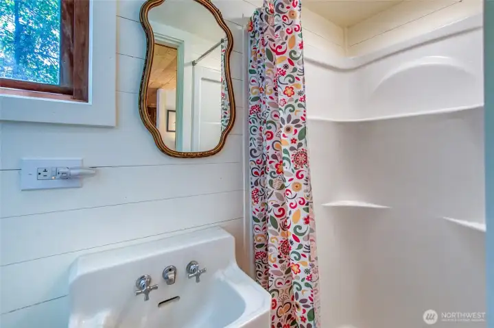 3/4 bath in the second cabin.