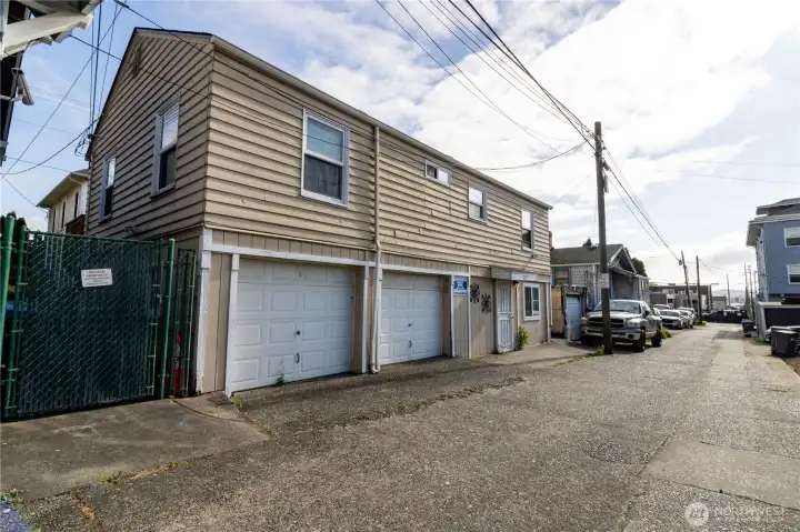 1215 Garages on alley side of property