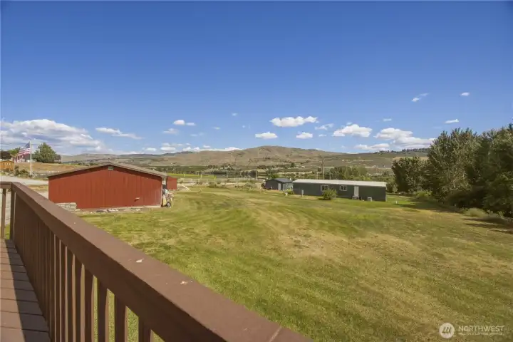 Huge lawn for playing