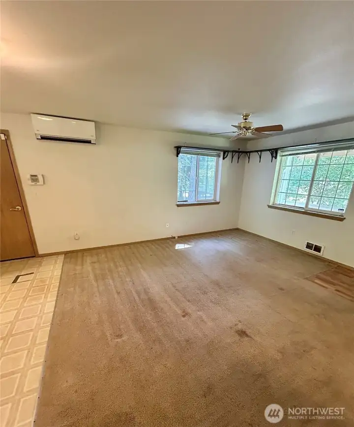 Living room from front door
