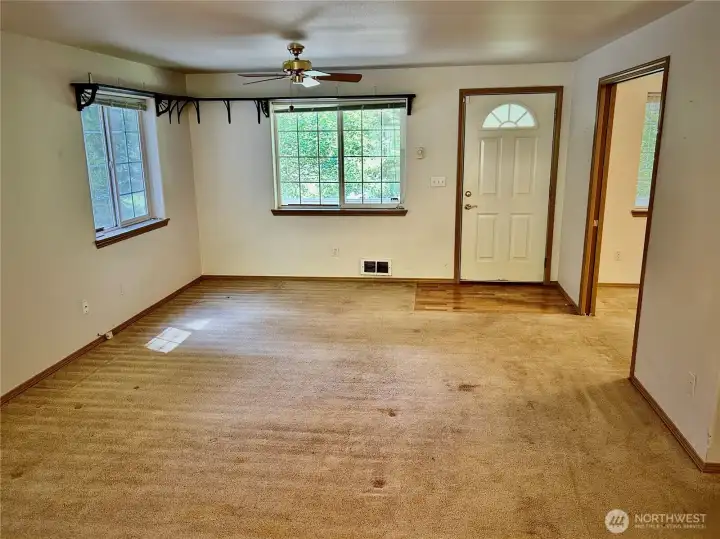 Living room towards the front door