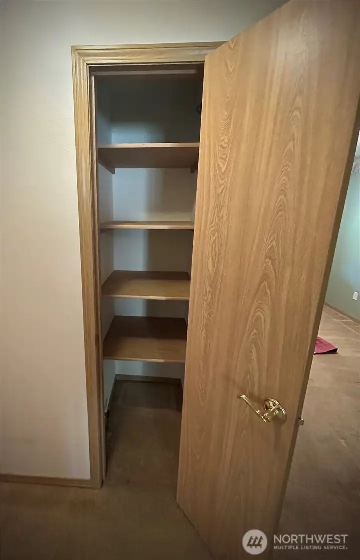 Hallway storage closet