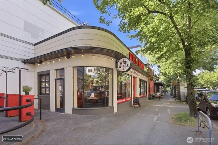 Plenty of places to dine and shop.