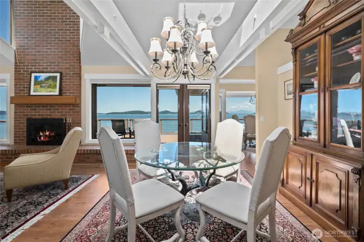Dining area off of living room.