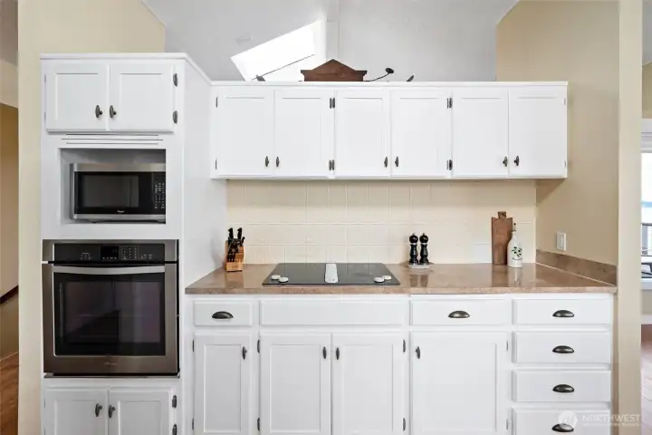 Plenty of cabinet space.