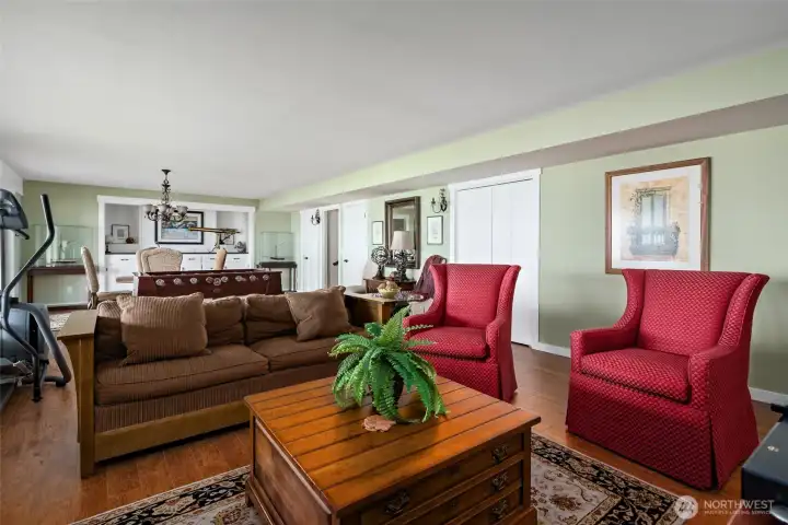 Downstairs living room.