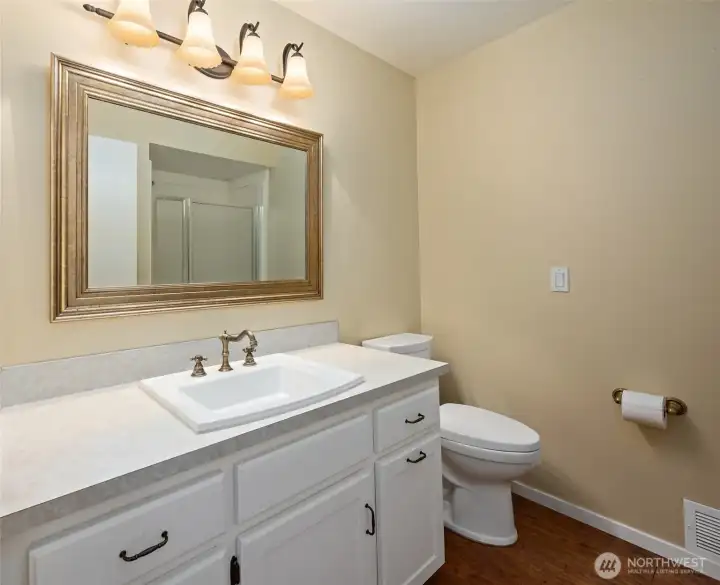 Downstairs full bathroom.