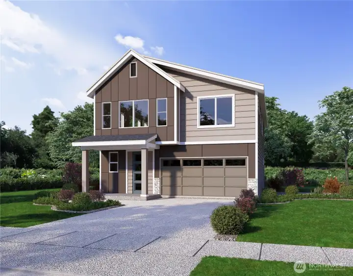 Plans & elevations are artist renderings only; may not accurately represent the actual condition of a home as constructed.  May contain options, colors, or features which are not standard.