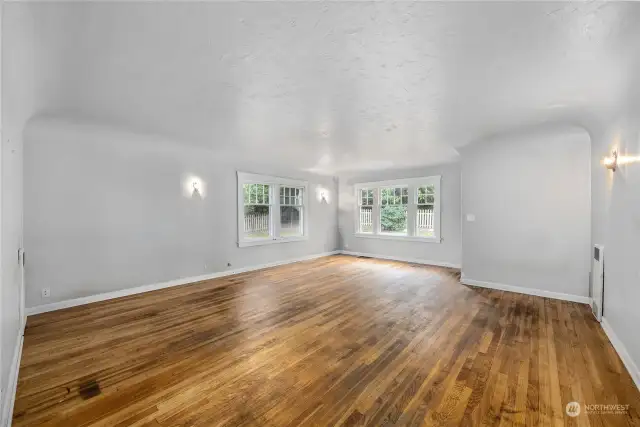 Standing in the hallway back into the living room.