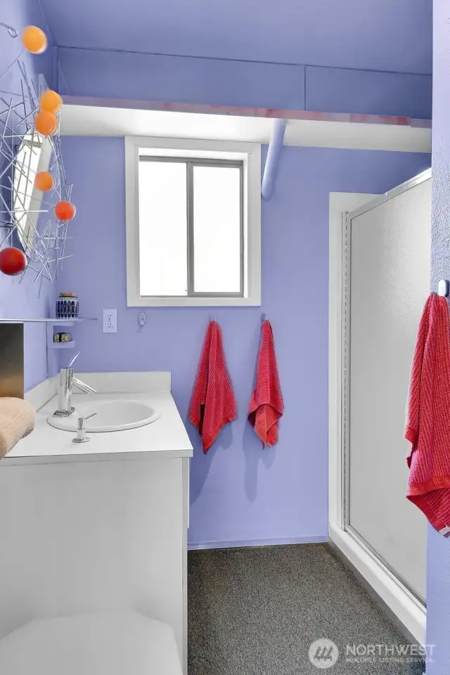 Lower level 3/4 bath.