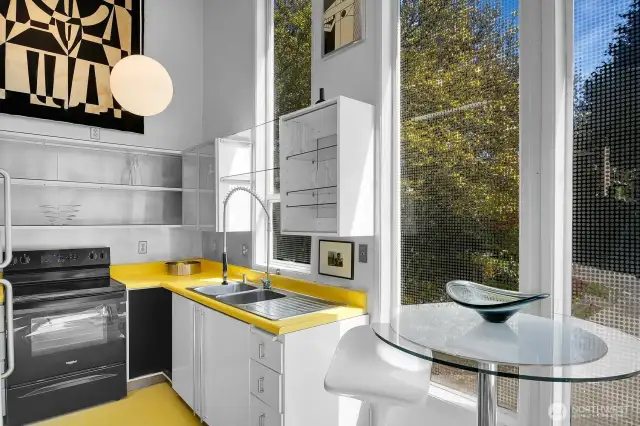 Extra large East facing windows in the kitchen for all the natural light you'll need.
