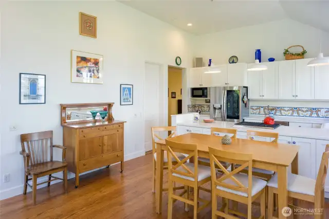 Another view of the kitchen/family room.