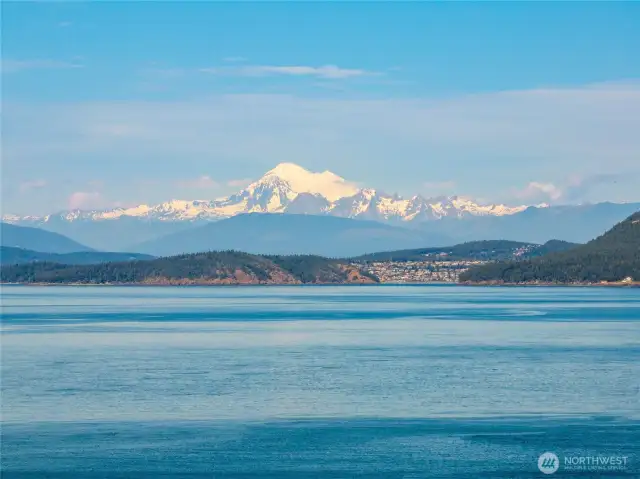 Mt. Baker and west Anacortes are your view all day long.