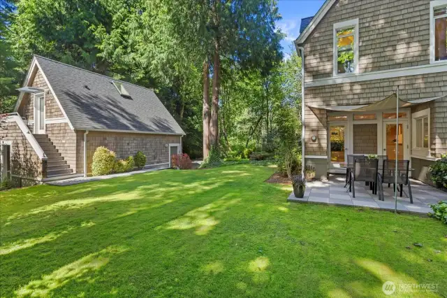 Gorgeous yard with generous lawn