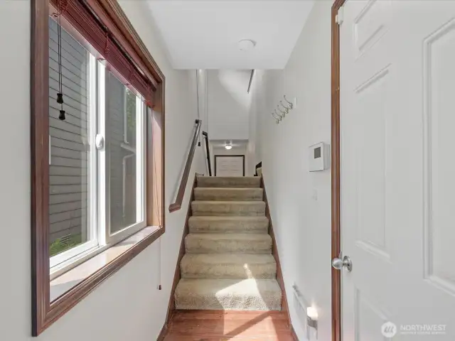 Rear entrance of home