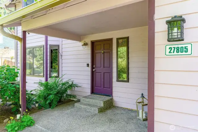 Welcoming front porch