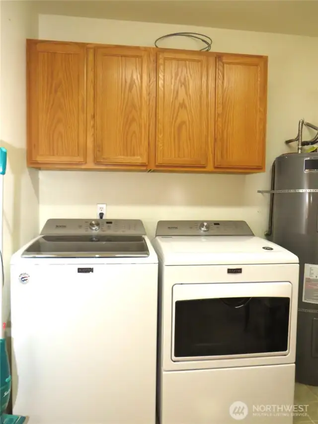 OFF THE GORMET KITCHEN IS LAUNDRY ROOM WITH STORAGE AND DEEP SOAKING TUB!
