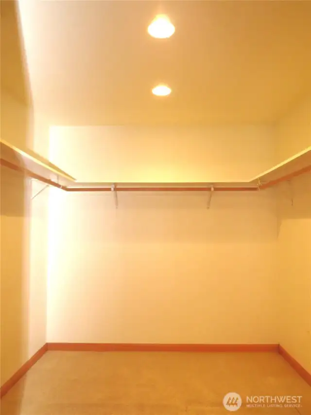 ALSO ATTACHED TO THE PRIMARY BEDROOM IS A LARGE WALK-IN CLOSET WITH SHELVING!