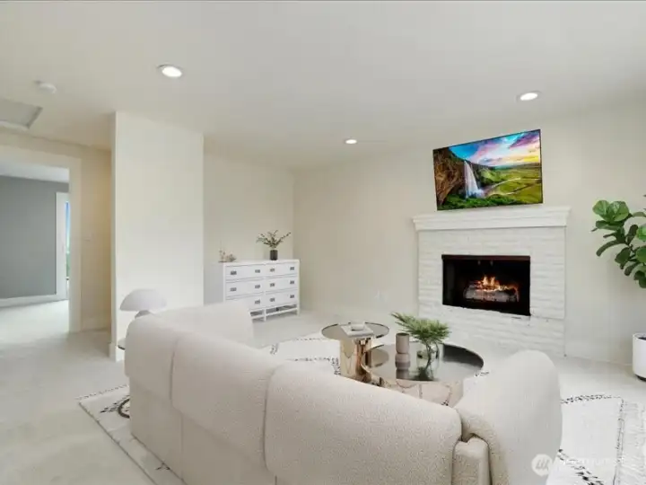 Front Flex room.  Virtually Staged