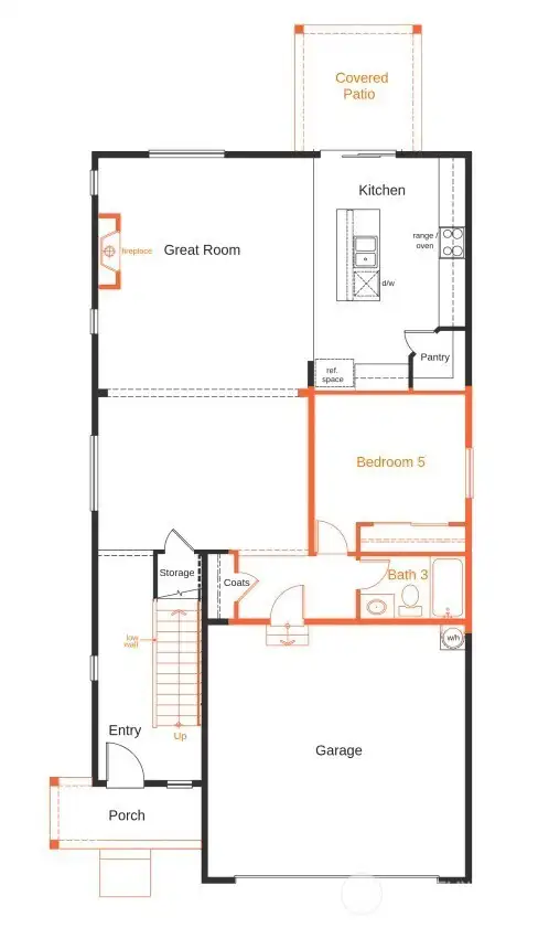 Artist Rendering Main Floor.